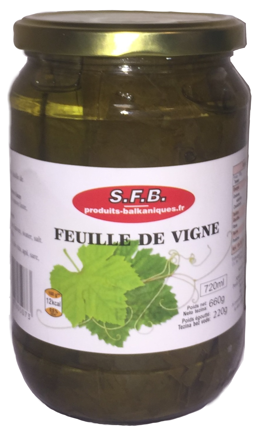 Feuilles de vigne 720ml SFB